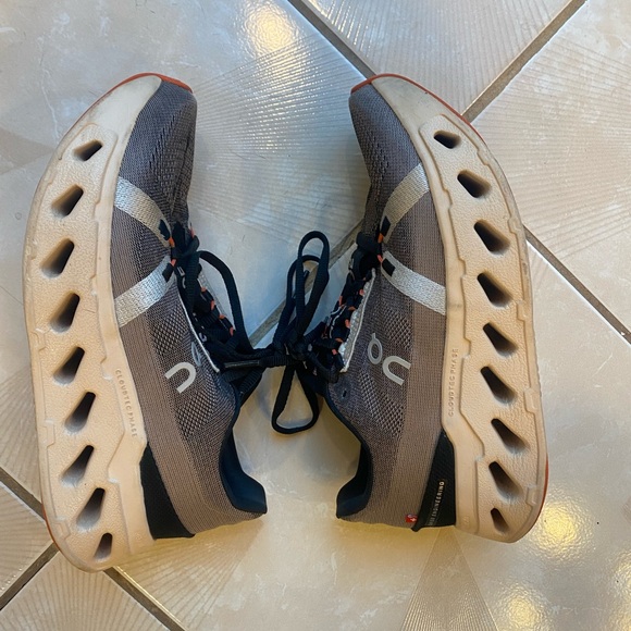 On Running Women’s Athletic Shoes with Red/Orange Accents - Picture 4 of 11